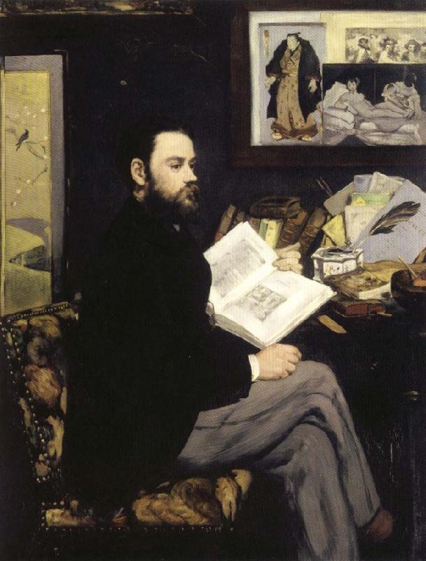 Edouard Manet Portrait of Emile Zola Germany oil painting art